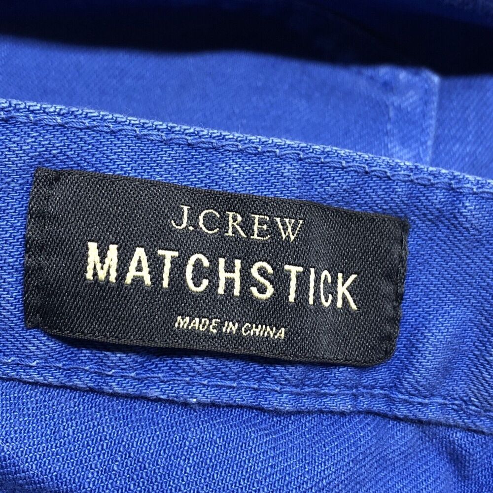 J. Crew Womens Jeans Size 26 RegularMatchstick Stretch Cobalt Blue Low Rise - Picture 9 of 12